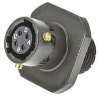 62gb-51t08-04sn Amphenol Limited, 62GB 4 Way Cable Mount MIL Spec Circular Connector Receptacle, Socket Contacts,Shell Size 8, Bayonet