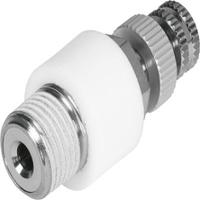 vffk-c-k-r14-p Festo VFFK Nickel Plated Brass 10bar Pneumatic Silencer, Threaded, R 1/4