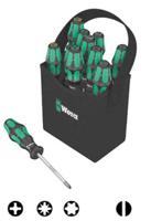 05004313001 Wera 2go Phillips; Pozidriv; Slotted; Torx Screwdriver Set, 11-Piece