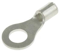 r125-4 JST Uninsulated Ring Terminal, 4mm Stud Size, 0.25mm² to 1.65mm² Wire Size