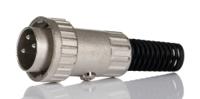 251-3626 RS PRO 3 Pole Din Plug, Twist Lock, Male, Cable Mount