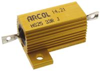 hs25-33r-j Arcol, 33Ω 25W Wire Wound Chassis Mount Resistor HS25 33R J ±5%