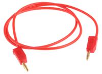 280039-050-22 Staubli 2 mm Connector Test Lead, 10A, 30 V ac, 60V dc, Red, 500mm Lead Length