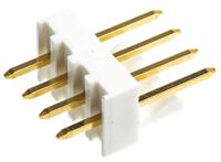 22-11-2042 Molex KK 254 Series Straight Through Hole Pin Header, 4 Contact(s), 2.54 mm Pitch, 1 Row, Unshrouded