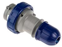 2181633 Scame IP66, IP67 Blue Cable Mount 2P + E Industrial Power Plug, Rated At 16A, 230 V