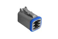 px0100s06gy Bulgin, PX0100 Connector Housing Plug 6 Way, Crimp Termination PX0100S06GY