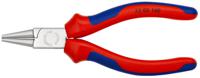 22-05-140 Knipex Round Nose Pliers, 140 mm Overall, Pointed, Straight Tip, 28mm Jaw