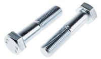 277-553 RS PRO Bright Zinc Plated Steel, Hex Bolt, M20 x 90mm