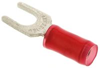 130516 TE Connectivity, PIDG Insulated Crimp Spade Connector, 0.26mm² to 1.65mm², 22AWG to 16AWG, M4 Stud Size Nylon, Red