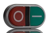 lpcb7223 Lovato Platinum Series Green, Red Spring Return Push Button Head, 22mm Cutout, IP66, IP67, IP69K
