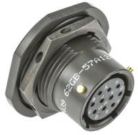 62gb-57a12-10sn Amphenol Limited, 62GB 10 Way Panel Mount MIL Spec Circular Connector Receptacle, Socket Contacts,Shell Size 12,