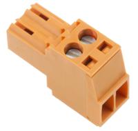 1597360000 Weidmuller, 3.5mm Pitch, BL, 2 Way, Pluggable Terminal Block, Plug, Cable Mount, Screw Down Termination,