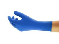 87305070bp Ansell AlphaTec 87-305 Blue Unlined Latex Work Gloves, Size 7, Latex Coating