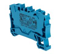 2004-1204 WAGO  TOPJOB S, 2004 Series Blue, 4mm², Single-Level, Push-In Cage Clamp Termination, ATEX, IECEx