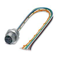 1407618 Phoenix Contact, VS IP67 Silver Rear Mount 8 Industrial Power Socket, Rated At 500mA, 48 Vac/Vdc, 50 Vac/Vdc