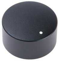 777-7316 RS PRO 35mm Black Potentiometer Knob for 6mm Shaft Splined