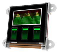 sk-128g2 4D Systems 1.5in White Passive matrix OLED Display Starter Kit 128 x 128pixels Matrix Serial Interface