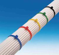 111-03460-t30l-pa66w-bk HellermannTyton Cable Tie, Inside Serrated, 198mm x 3.5 mm, Black Polyamide 6.6 (PA66), Pk-100