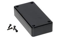 1591asbk Hammond 1591 Series Black ABS Enclosure, IP54, Black Lid, 100 x 50 x 25mm