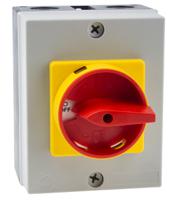 860-9532 RS PRO 3P Pole Panel Mount Isolator Switch - 32A Maximum Current, 15kW Power Rating, IP65