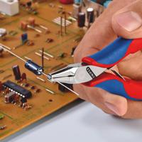 36-12-130 Knipex Pliers, 119 mm Overall, Flat, Straight Tip, 23mm Jaw
