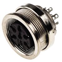 c091-31n006-1002 Amphenol C 091 D Series, 6 Pole Din Socket Socket, 5A, 300 V ac/dc IP67