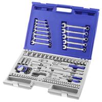 e032911 Expert by Facom 101-Piece Metric 1/2 in; 1/4 in Standard Socket/Spanner/Bit Set with Ratchet, 6 point; Hex Bit;