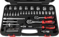 817-9242 RS PRO 46-Piece Metric 1/4 in; 3/8 in Standard Socket/Bit Set with Ratchet