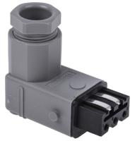 932413106-stakwi-3 Hirschmann, ST Grey Cable Mount Right Angle Industrial Power Plug, Socket, Rated At 16A, 250 V, 400 V