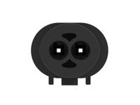 1-967570-1 TE Connectivity, MQS Connector Housing Plug Black Cable Mount 2 Way, Wire Termination