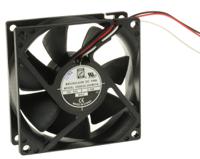 619-7138 RS PRO Axial Fan, 24 V dc, DC Operation, 68m³/h, 2.41W, 100mA Max, 80 x 80 x 25mm