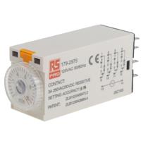 179-2975 RS PRO Plug In Timer Relay, 110V ac, 4-Contact, 0.5 → 10min, 1-Function, 4PDT