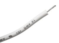 391697-wh005 Alpha Wire Hook-up Wire Silicone Series White 1.3 mm² Hook Up Wire, 16 AWG, 26/0.25 mm, 30m, Silicone Rubber