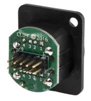 143-8925 RS PRO Straight, Panel Mount, Socket- Dual Port 2.0 USB Connector
