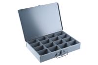 303-4652 Durham 16 Cell Grey Steel Compartment Box, 50mm x 339mm x 234mm