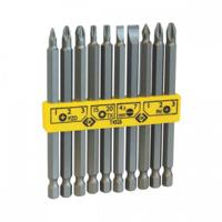 t4525 CK Bit Set 10 Pieces, Phillips, Pozidriv, Slotted, Torx