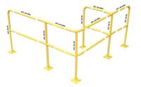 174-5914 RS PRO Yellow Steel Protection Barrier