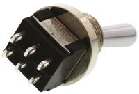 mtw206n KNITTER-SWITCH Toggle Switch, Panel Mount, On-On, DPDT, Solder Terminal, 250V ac
