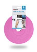 vel-ow64109 VELCRO® Pink Hook & Loop Tape, 10mm x 25m