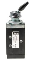 b43003ls Parker Lever 3/2 Pneumatic Manual Control Valve B43 Series, G 1/8, 1/8in, III B