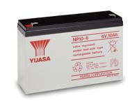 np10-6rs Yuasa 6V Faston 4.8mm Sealed Lead Acid Battery, 10Ah