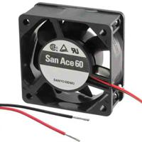 109r0605h4021 Sanyo Denki 109R Series Axial Fan, 5 V dc, DC Operation, 18.7cfm, 1.7W, 340mA Max, 60 x 60 x 25mm