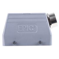 1908200071200300 EPIC H-BE Heavy Duty Power Connector Hood, 16 Contacts, M25 Thread, Side Entry