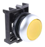 78635804-m22-dl-ym22-a Eaton RMQ Titan M22 Series Yellow Illuminated Momentary Push Button Head, 22mm Cutout, IP69K