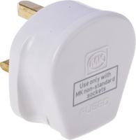 647-whi MK Electric UK Mains Plug, 13A White, Cable Mount