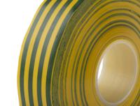 at7 Advance Tapes AT7 Green/Yellow PVC Electrical Tape, 19mm x 33m