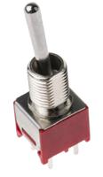 734-7191 RS PRO Toggle Switch, PCB Mount, On-(On), DPDT, Through Hole Terminal