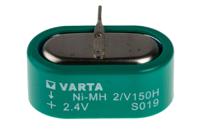 55615602940 Varta V150H 2.4V NiMH Button Rechargeable Battery, 150mAh