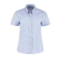 kk701-lbl-14 Blouse Oxford Short Sleeve Light Blue -