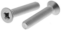 529-028 RS PRO Pozidriv M5 Countersunk A2 304 Stainless Steel Machine Screws DIN 965Z x 25.0mm